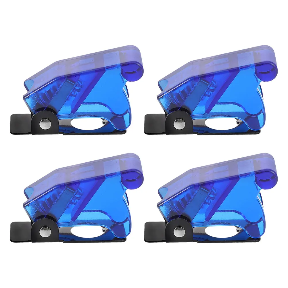 

4Pcs Car Switch Cover Durable Universal Plastic Automotive Components Decorative Emergency Stop Switch Protective