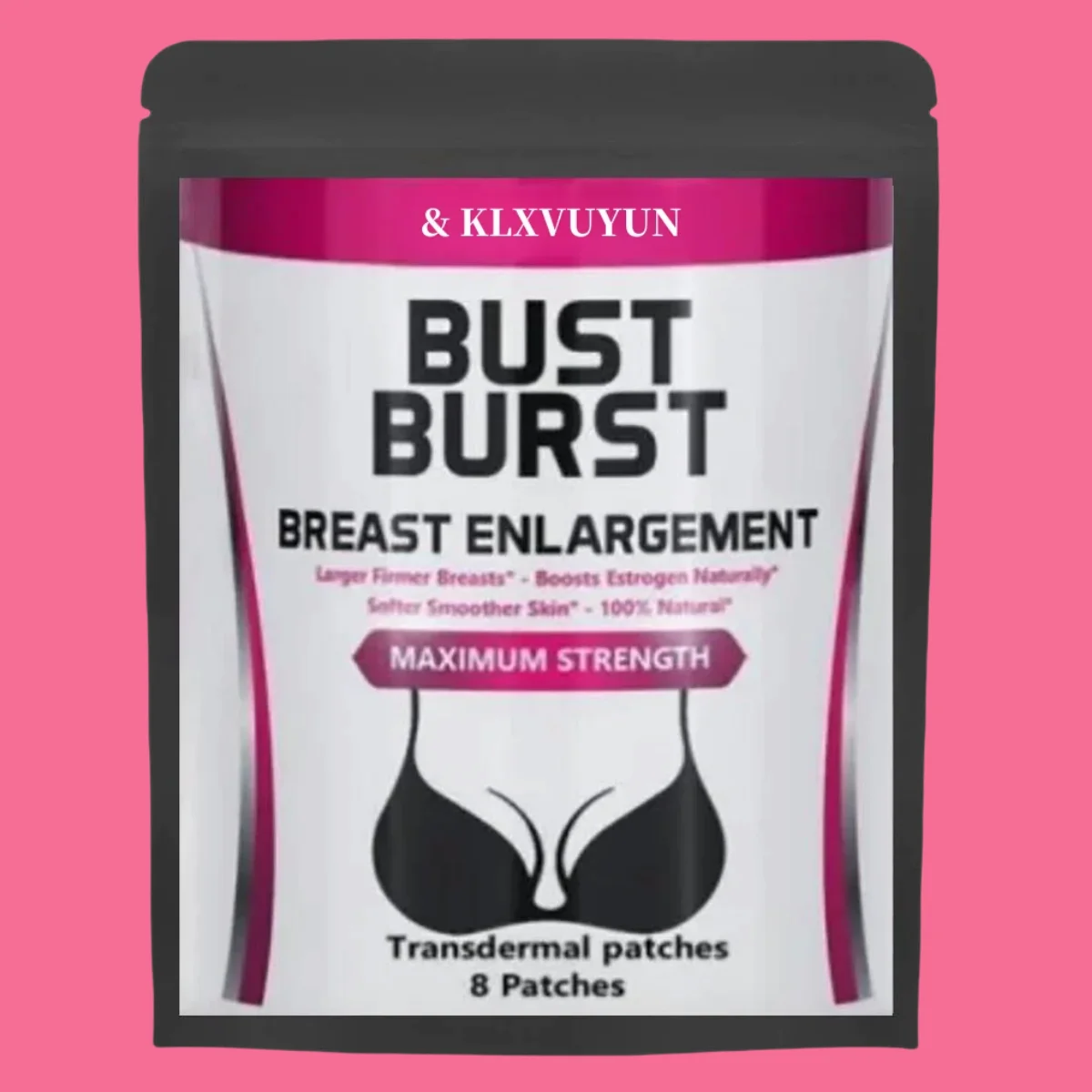 

Bigger Breast Enlargement Enhancement Firmer Fuller Larger Bust, Transdermal Patch, Made In Usa