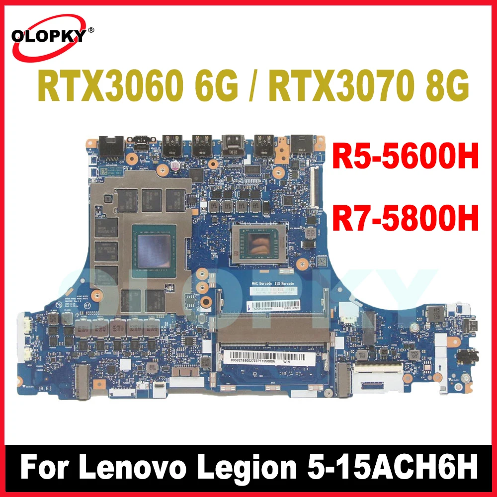 

NM-D562 для Lenovo Legion 5-15ACH6H Материнская плата для ноутбука с процессором R5-5600H R7-5800H RTX3060 6G/RTX3070 8G GPU 5B21C22563
