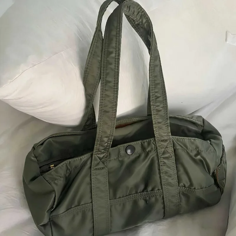 

2026 New Korean Style Nylon Fitness Bag Versatile Single Shoulder Tote Bag Fashion Travel Storage Handbag for Women bolsos