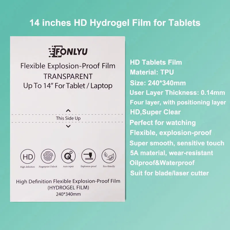 VORMIR 10 szt. Folii Ochronnych na Ekran do Plotera Tnącego, TPU Hydrożelowe Miki na iPad Air Pro Laptop, Folię Ochronną — zdjęcie produktu 5