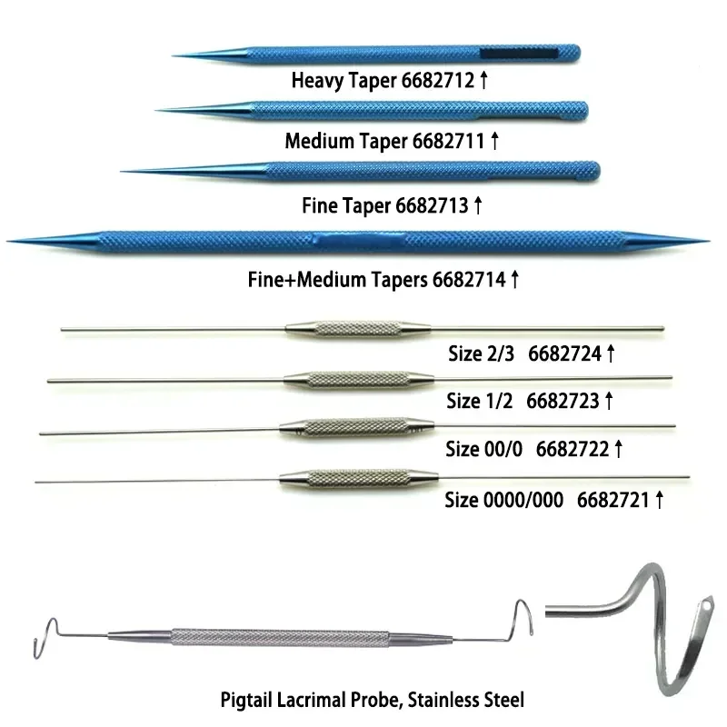 Lacrimal Dilator Bowman Lacrimal Probe Pigtail Lacrimal Probe Ophthalmic Instruments Oftalmologia