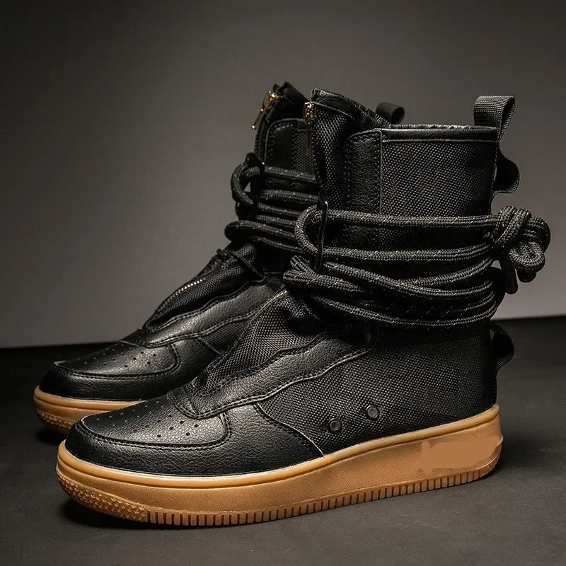 Men  Air New Shoes Back To The Future Boots High-top Shoes Sneakers Chelsea Boots  High Top Loafers Boots Vulcanize Shoes