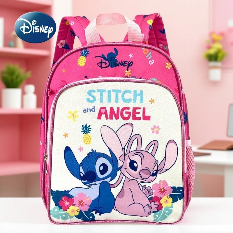 

Новый детский школьный рюкзак Disney Stitch's, модный школьный рюкзак для мальчиков и девочек, легкий студенческий рюкзак с героями мультфильмов