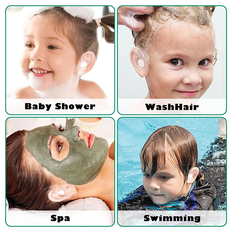 20pcs Shampoo Ear Protection Stickers Bathing Swimming Earmuffs Water Children Shampoo Ear Water Prevention Baby Care