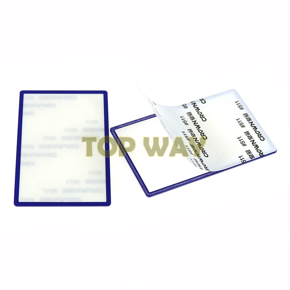 1 Cái Đen Trắng Dành Cho Máy Nintendo 2DS Trên Màn Hình LCD Cho 2DS Mặt Trên Gương Ngoài Ống Kính Trên Màn Hình LCD màn Hình Nhựa Phía Trước