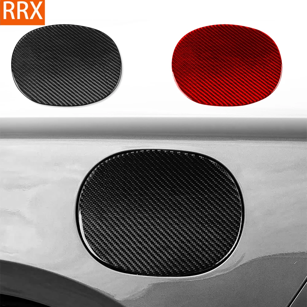 For BYD Seal 2022-2025 Real Carbon Fiber Stickers Fuel Filler Door Panel Trim Cover Car Accessories Exterior decorative