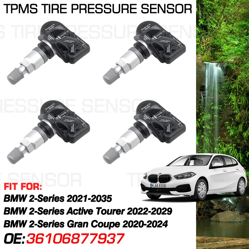 

36106877937 For BMW 2 Series G42 2021-2035 Active Tourer U06 2022-2029 Gran Coupe F74 433MHz Car Tire Pressure Monitoring Sensor