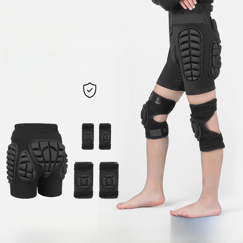 snowboarding-protection-gear-full-set-inner-wear-knee-elbow-hip-pad-for-men-women-children-single-board-double-board-equipment