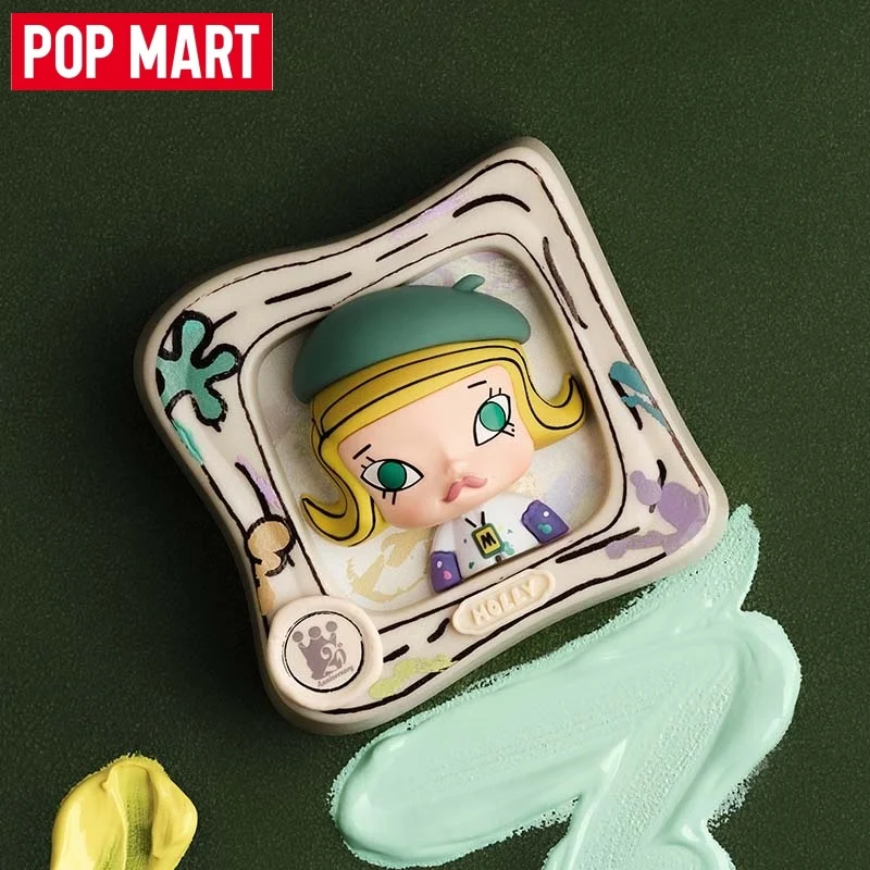 

POPMART Molly Scenery Along The Way Series Fridge Magnet Blind Box Collectible Cartoon Figure Home Decor Gift For Anime Fans