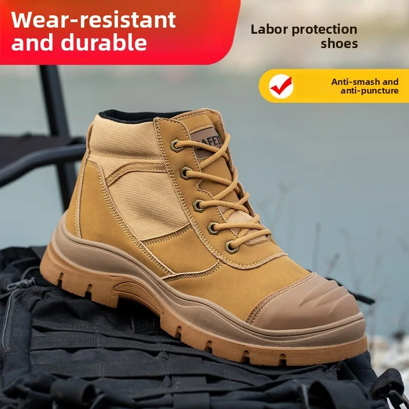 steel-toe-anti-smashing-piercing-laborprotection-shoes-men's-rubber-outsole-wear-resistant-comfortable-safety-shoes-fashionable