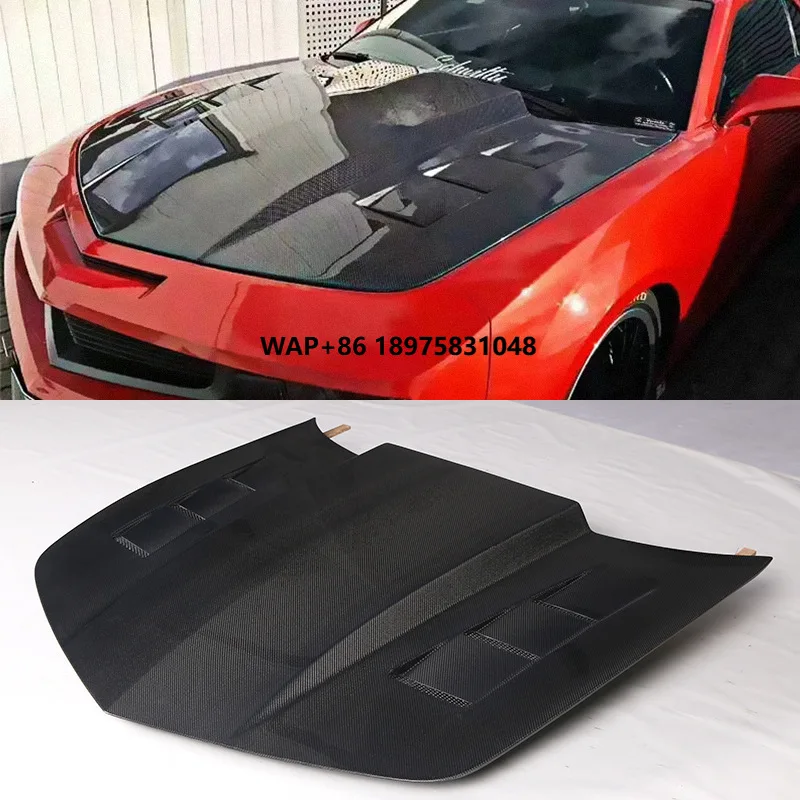 

New Camaro V Carbon Fiber Engine Hood-Bolt-On with Bolts Modified OLIVER Fitment