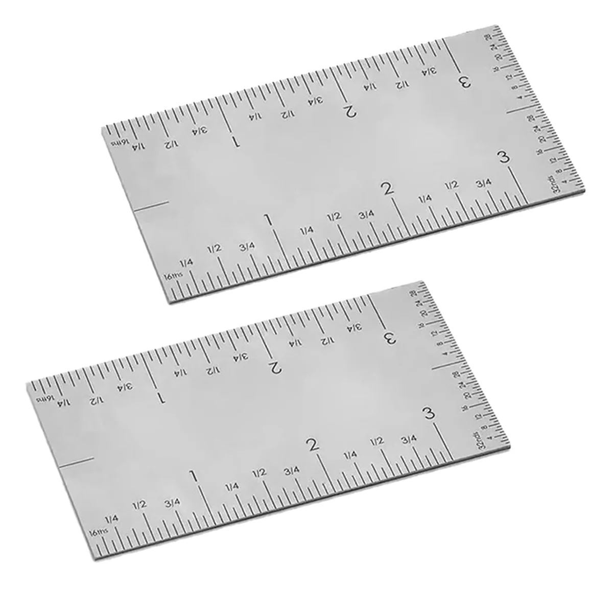 A002 Square Edge Ruler, Woodworker Edge Ruler Stainless Steel Square Edge Ruler, Straight Stair Markings Corner 2PCS