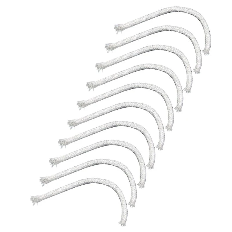 10шт круглые хлопковые плетеные свеча фитиль масла фонари для масляных фонарей для масляных ламп 15 см/5,90 дюйма для масляной