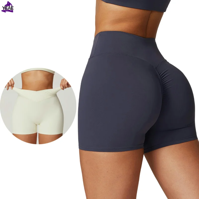 

YEAE Pilates Workout Clothes Running Shorts Women's Gym Shorts Sports High Waist Hip Lifting Eco Friendly Fitness Yoga Shorts