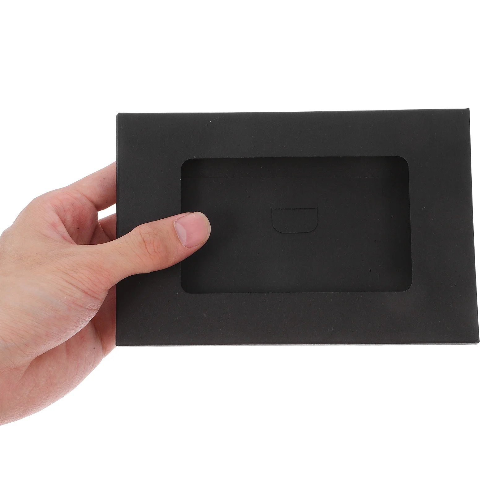 Picture 6: 30pcs Postcard Boxes Blank Paper Photo Frames Clear Window Envelopes For Diy Craft Card Storage Multifunctional Portable