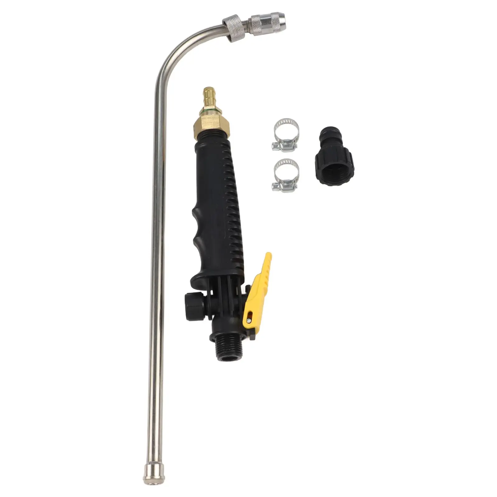 Gardening Tool Adjustable Sprayer For Gardening Black Adjustable Nozzle Efficient Performance Hose Quick Connector