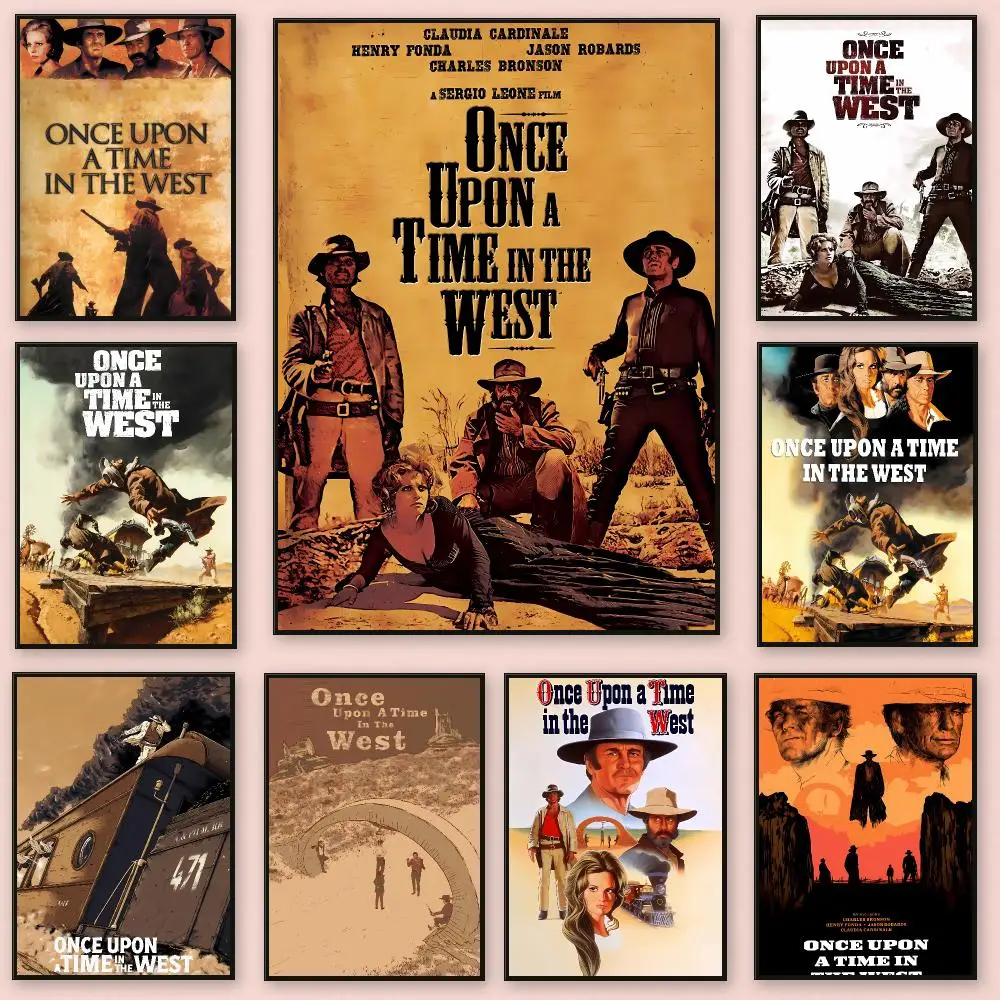 Classic Western Film O-Once Upon a Time in the West Poster Series HD Wall Living Room Home Decor Gift