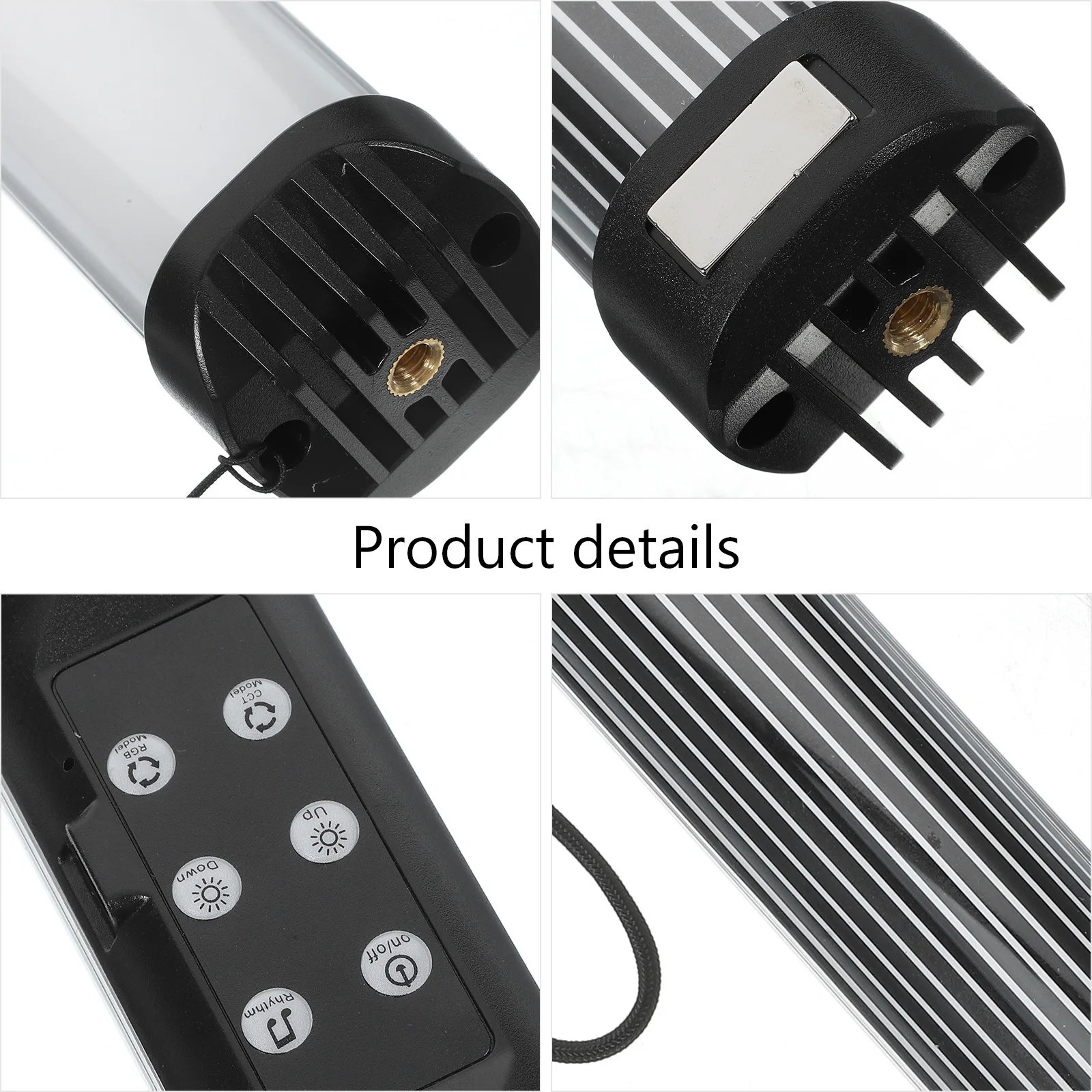 

Rgb Handheld Light Wand Portable Photography Video Fill Light Adjustable Brightness Multiple Modes Photo Taking Supplies