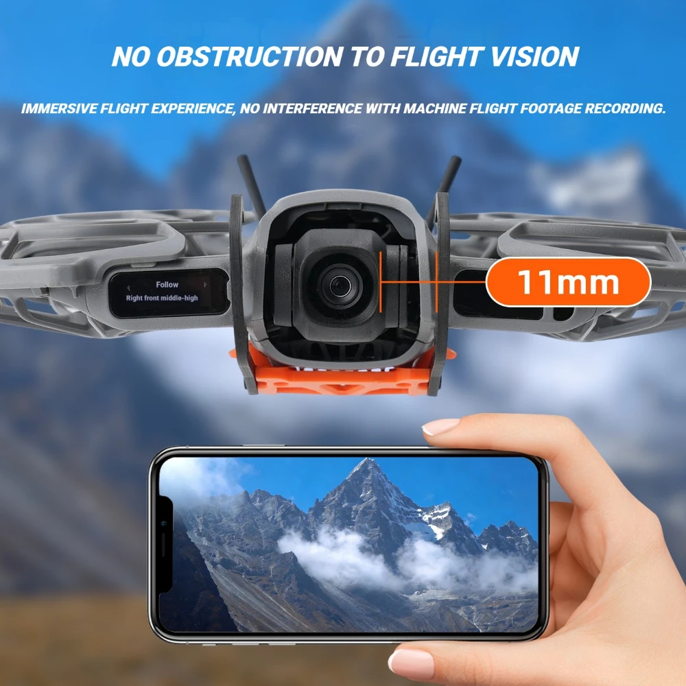 Ochronna listwa z włókna węglowego ABS na gimbal i obiektyw do DJI Neo 2, akcesoria do zestawu drona DJI Neo2 — zdjęcie produktu 3