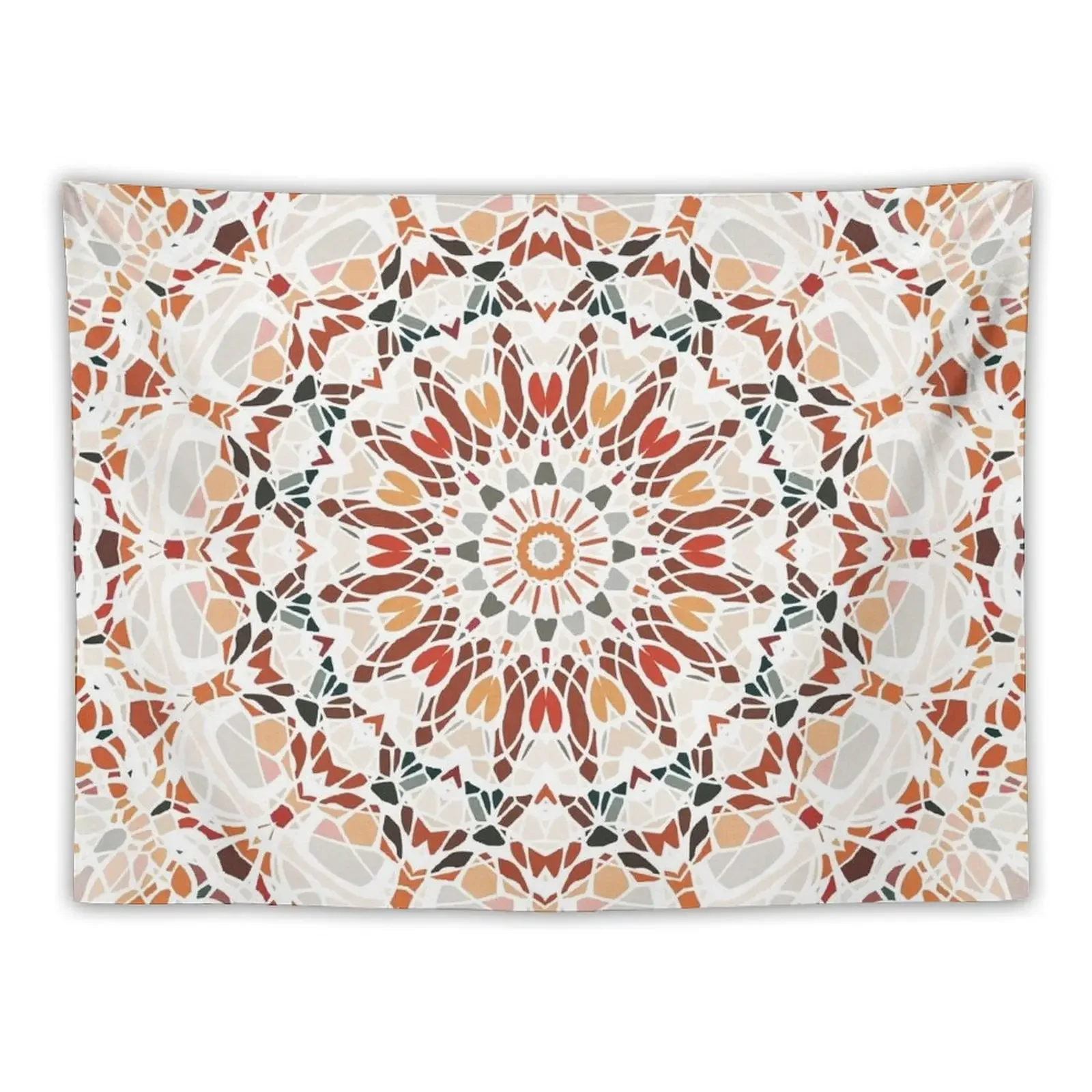 

Autumn Colors Mandala Tapestry Wallpaper Decorations For Room Tapestry