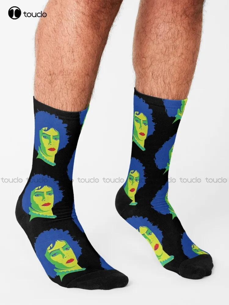 Frank N F Frank N Further Horror Spooky Socks Womens Cotton Socks Personalized Custom 360° Digital Print Gift Harajuku Colorful