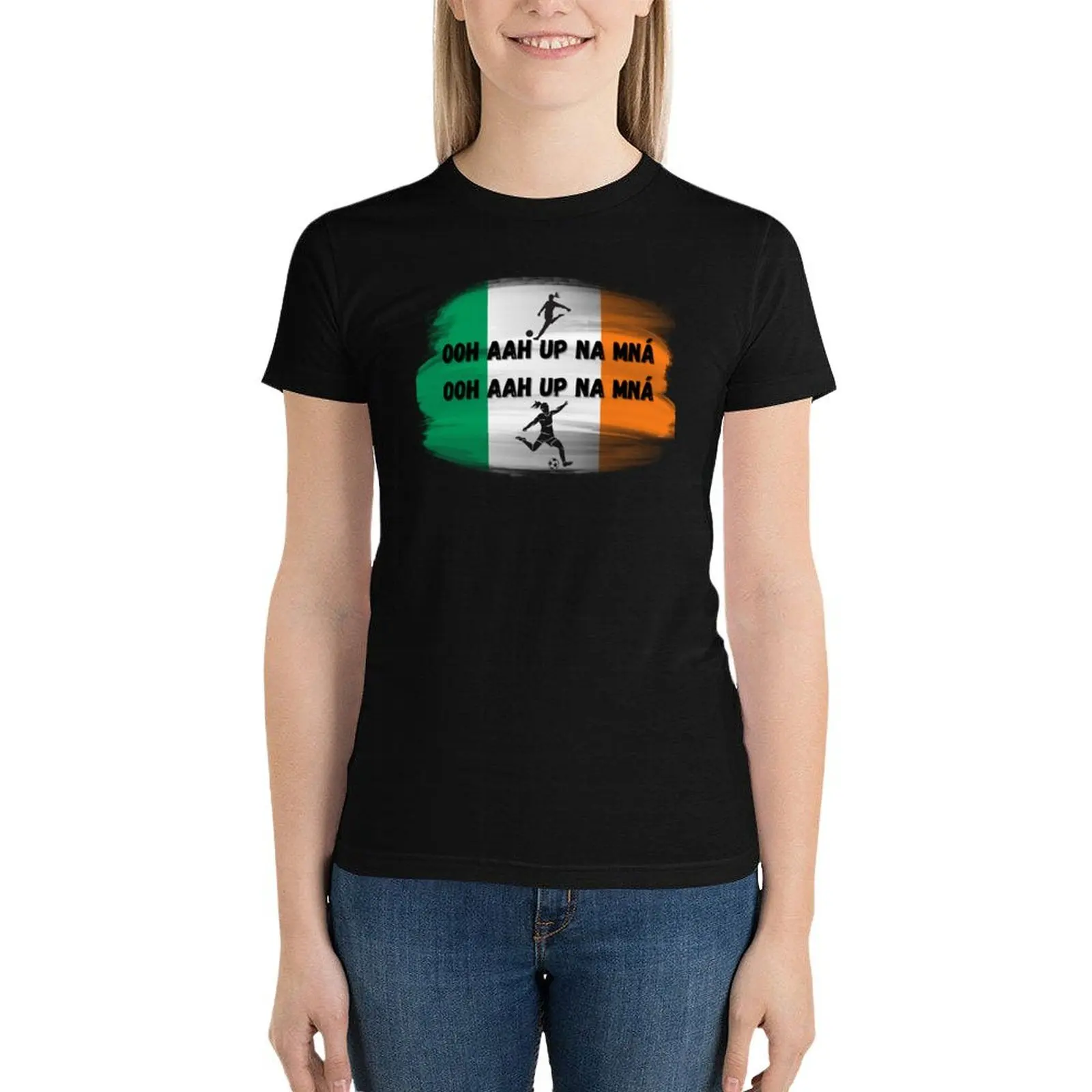 Up Na Mná, Up The Women Irish Ladies Football, Celtic Symphony T-Shirt Female clothing summer tops Women clothes