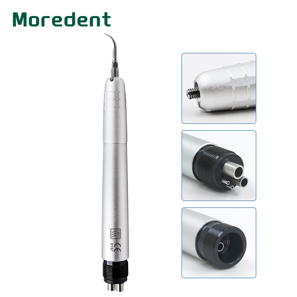 

Dental Material Instruments Ultrasonic Air Scaler with 3 Tips Tooth Calculus Remover Cleaning Whiten Tooth Equipment Handpiece