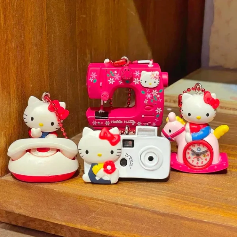 

New Product In Stock 50th Anniversary Collection Design Kt Cat Mini Nostalgic Phone Collection Sewing Machine Camera Scene Penda
