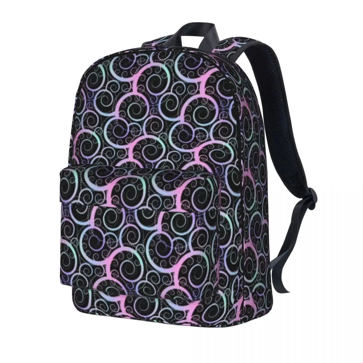 

Mandala Glittery Backpack Abstract Geometric Fashion Workout Backpacks Student Colorful High School Bags Kawaii Rucksack