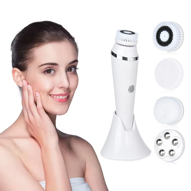 High Quality Hot Selling Facial Massager Electric Facial Cleansing Brush Waterproof Soft Silicone Face Washing Brush