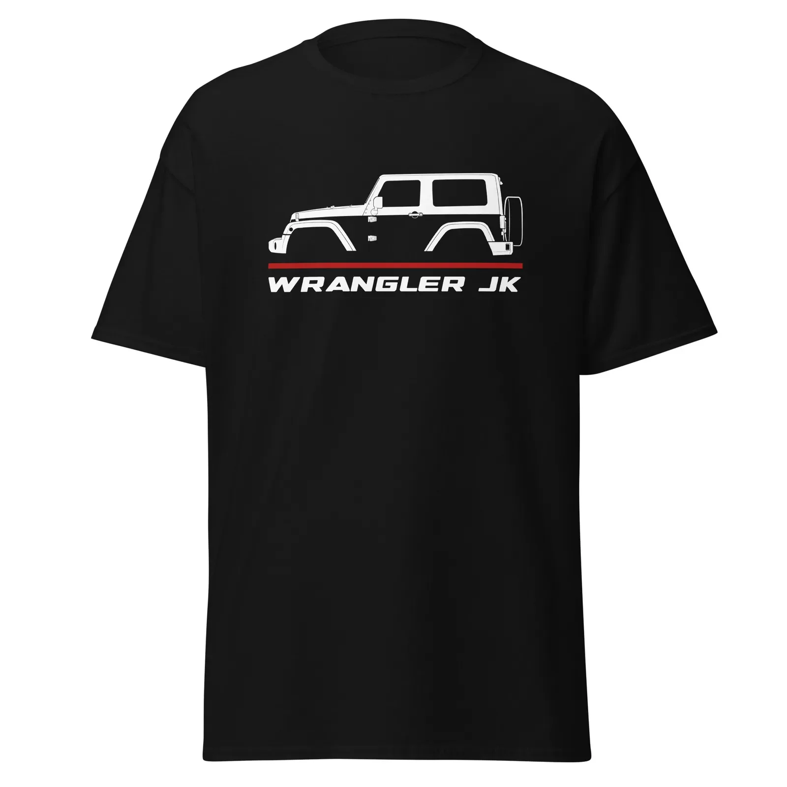 2024 T-Shirt męski na co dzień jeepy Wrangler JK 2007- 2018 entuzjasta samochodów T-Shirt z grafiką letnie krótkie rękawy 100% bawełniana S-3XL