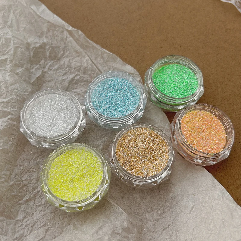 Nail Art Sugar Powder Mixed Color Macaron Color Glitter Nail Art Jewelry Decoration Tweed Powder