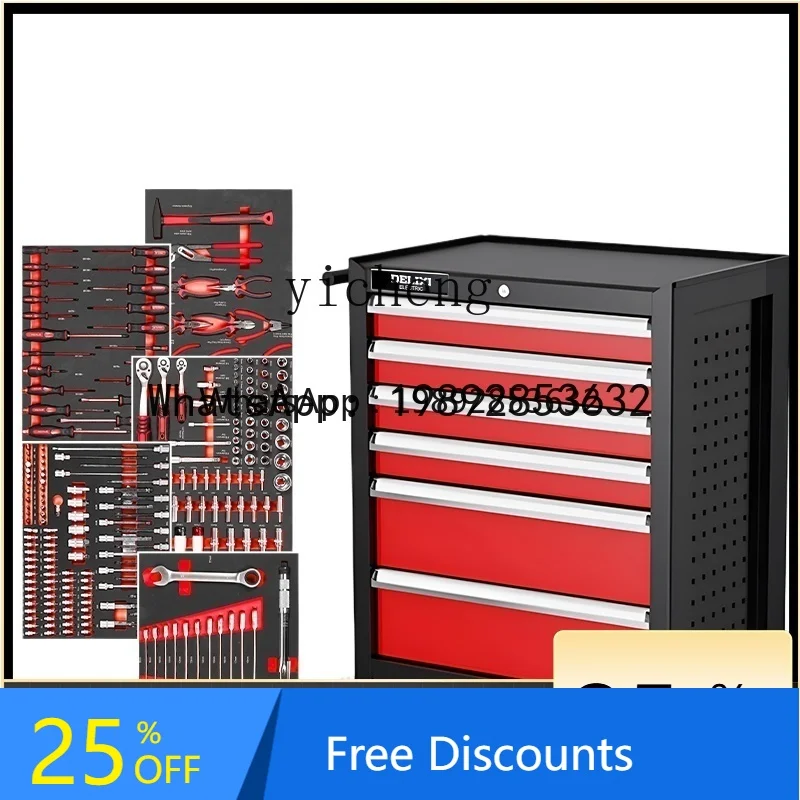 

A1 auto repair tool cart set with tool trailer mobile maintenance trolley tool cabinet toolbox cart