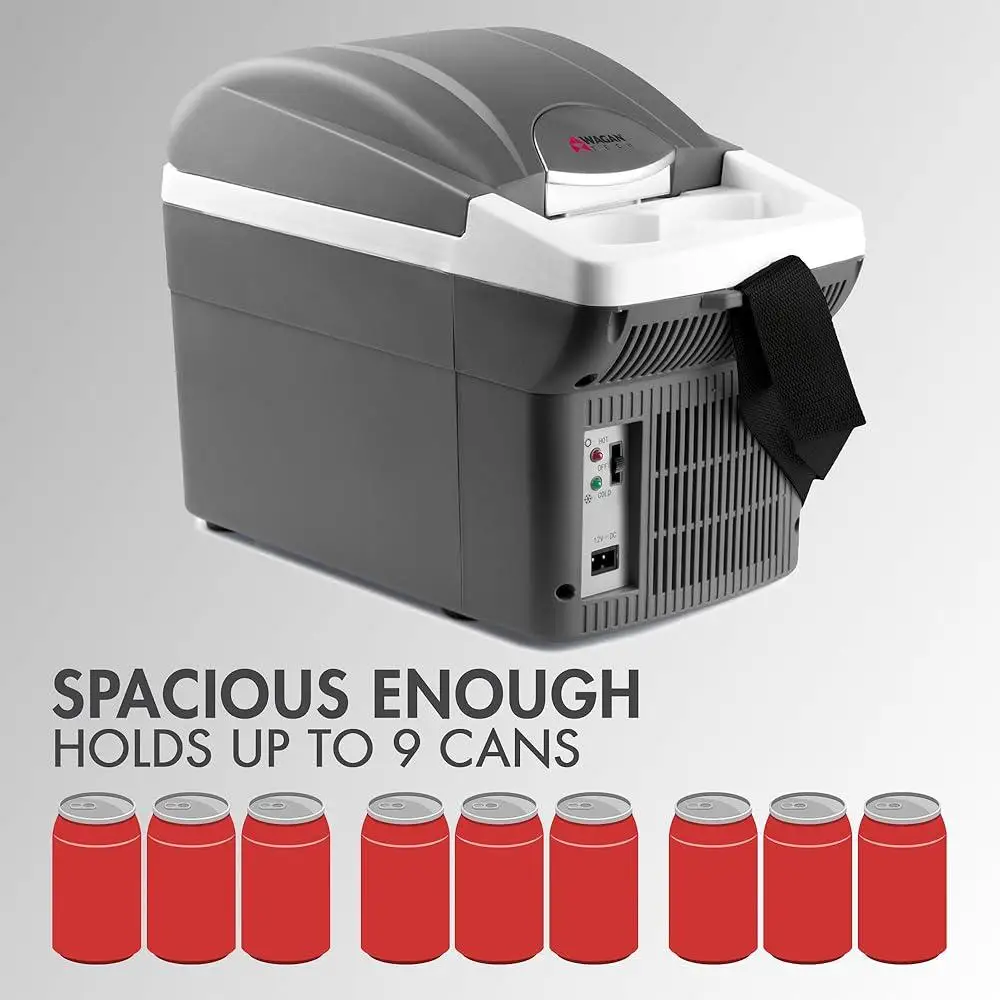 12 فولت 6 كوارت مبرد كهربائي محمول دفئا ثلاجة حرارية سيارة في الهواء الطلق السفر رحلة الطريق الإمدادات #6