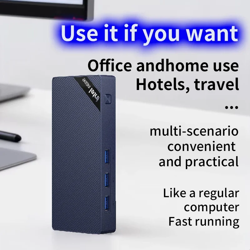 Stick PC Intel 13th gen N150 Type-C HD Solid Mini PC 12G LPDDR5 1TB SSD Office/Home Computer Wifi6 BT5.2