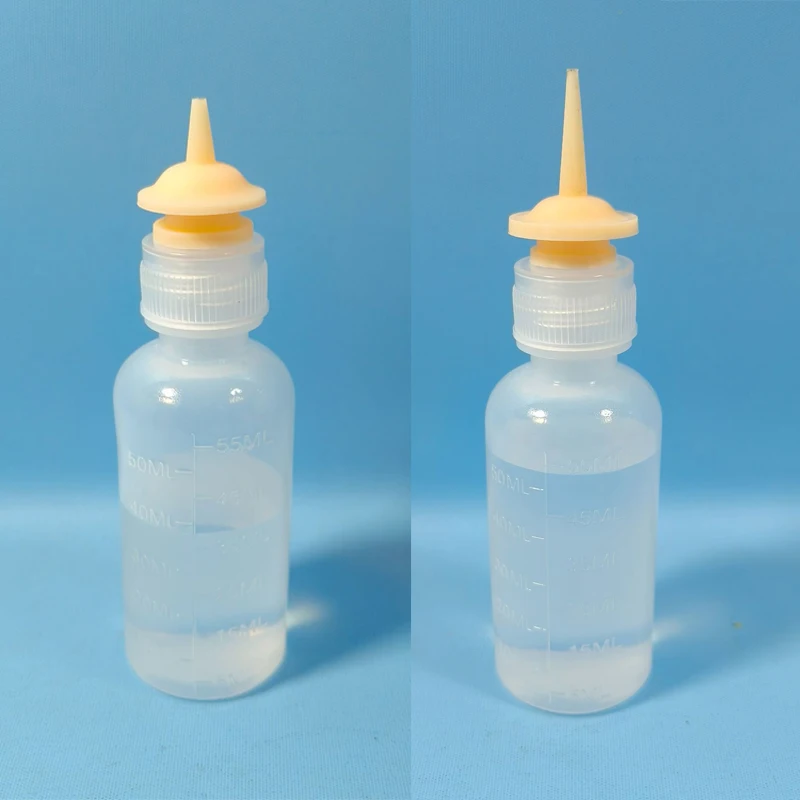 طقم تغذية زجاجة رضاعة للحيوانات الأليفة لحديثي الولادة، زجاجة رضاعة سعة 55 مل مع حلمات سيليكون بديلة للقطط والجراء والأرانب #2