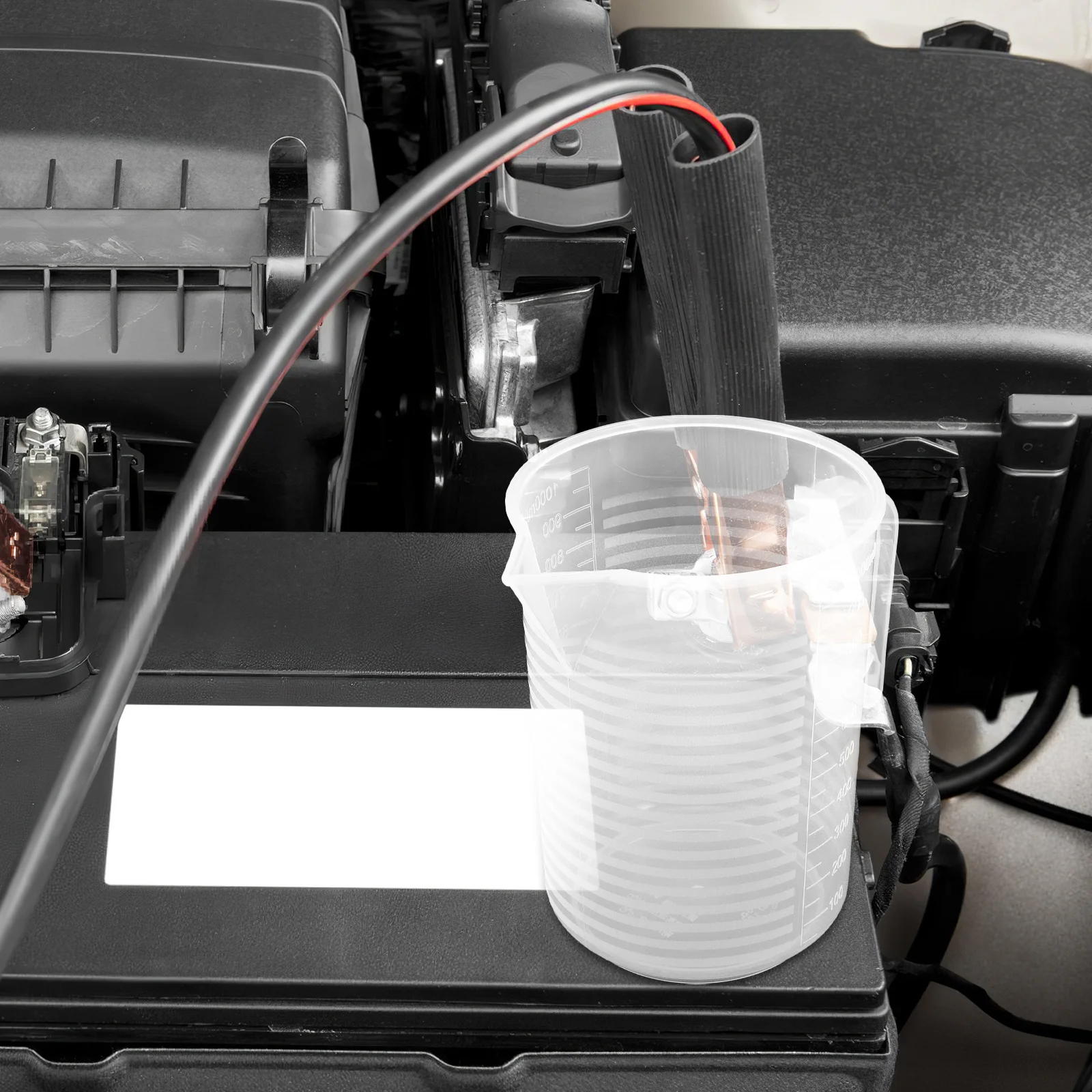 Tasse à mesurer d'huile en plastique, récipient d'huile de Transmission automatique, matériau robuste, facile à utiliser, mesure précise universelle