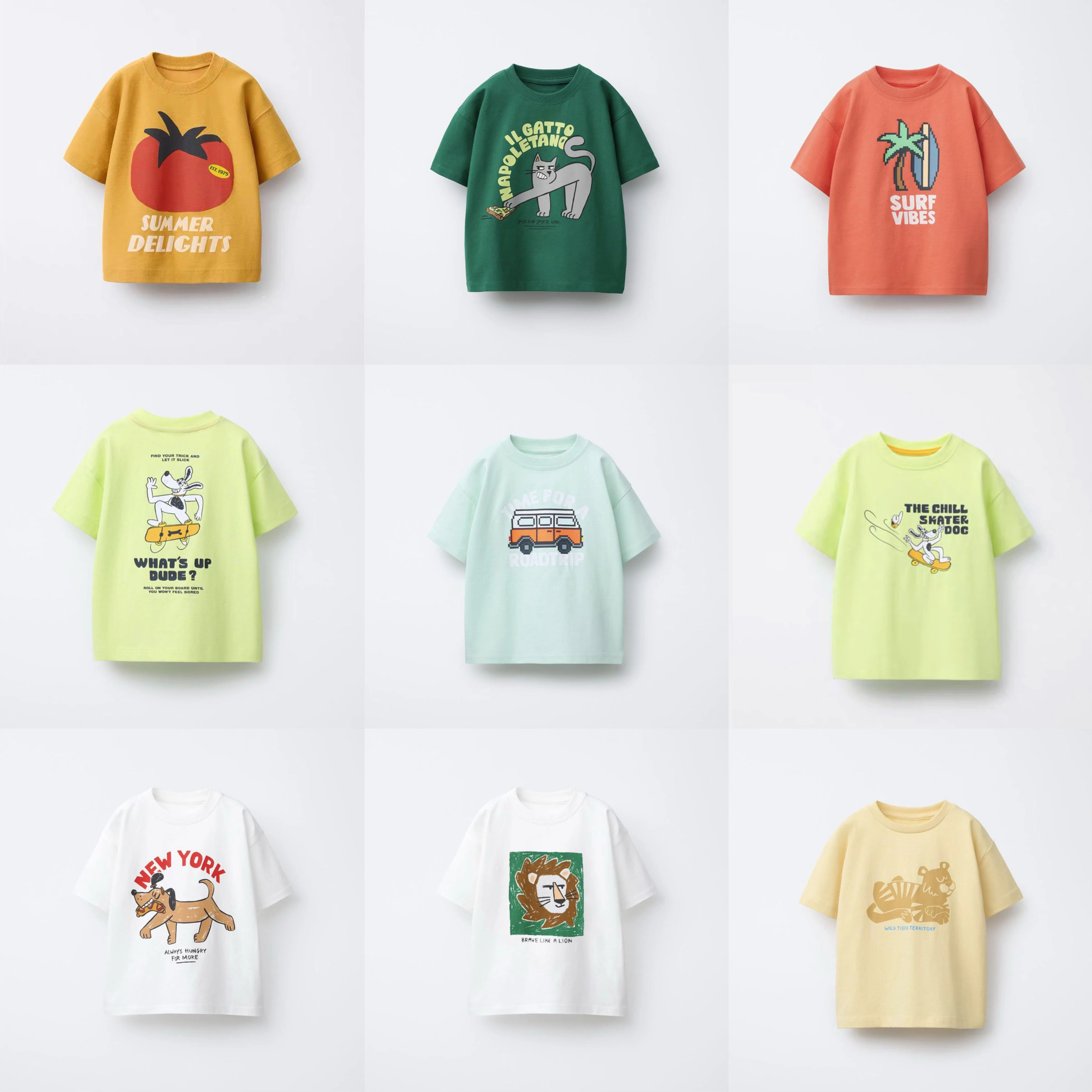 Simples all-match base camisa nova manga curta adorável em torno do pescoço t camisa fina roupas de algodão puro meninos e meninas solto casual wear
