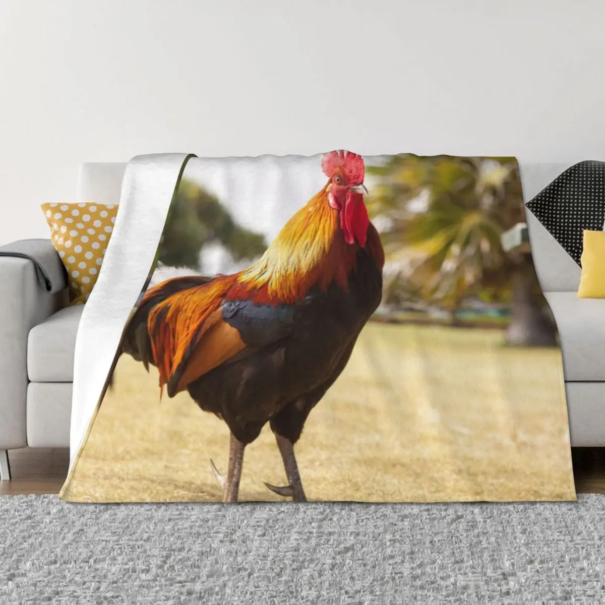 

Rooster Throw Blanket Luxury Throw Decorative Sofa Blankets For Baby Loose Blankets