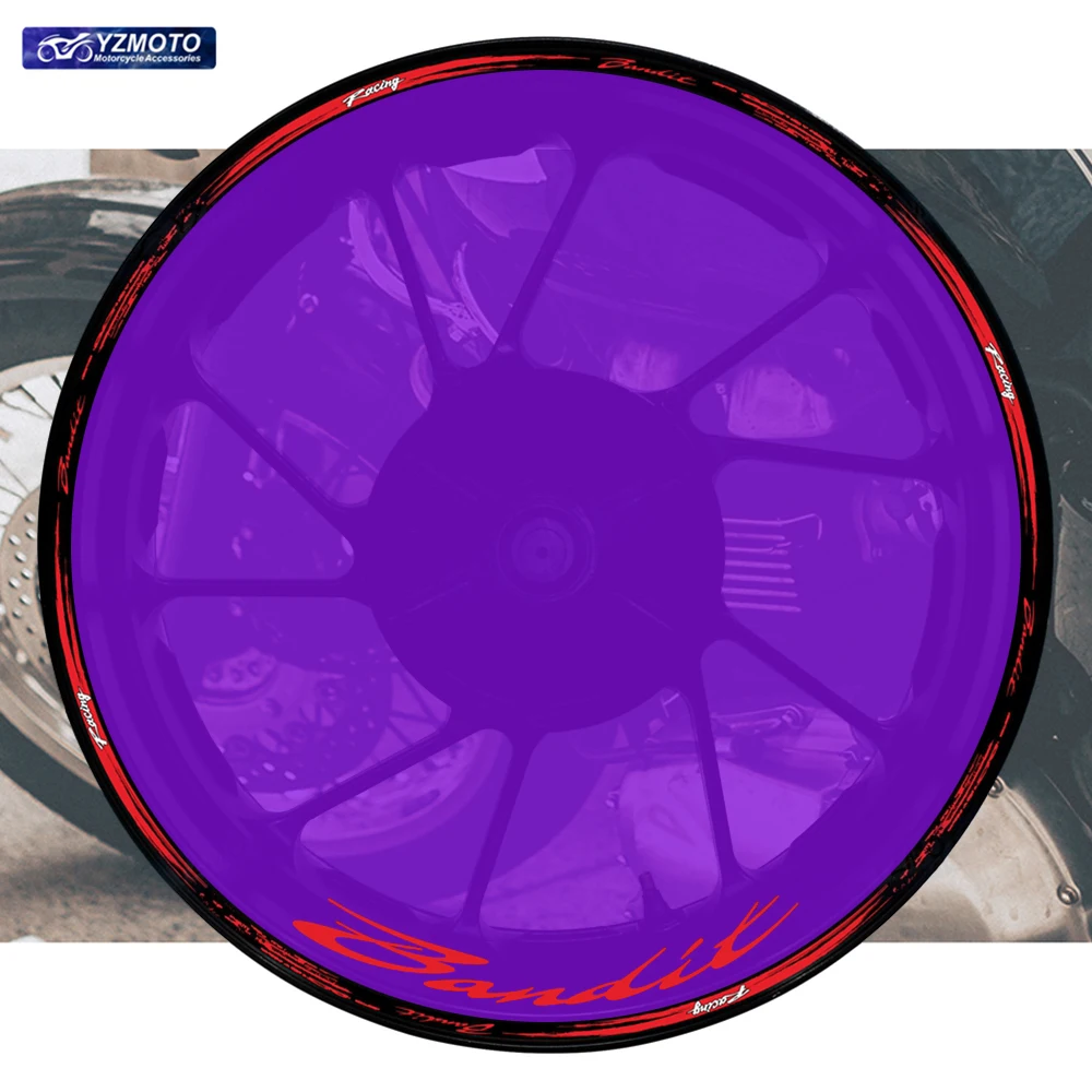 

Motorcycle Accessories Sticker For Bandit Front Rear 17 Inch Wheel Hub Racing Waterproof Decal Car Reflective Rim Tape Stickers