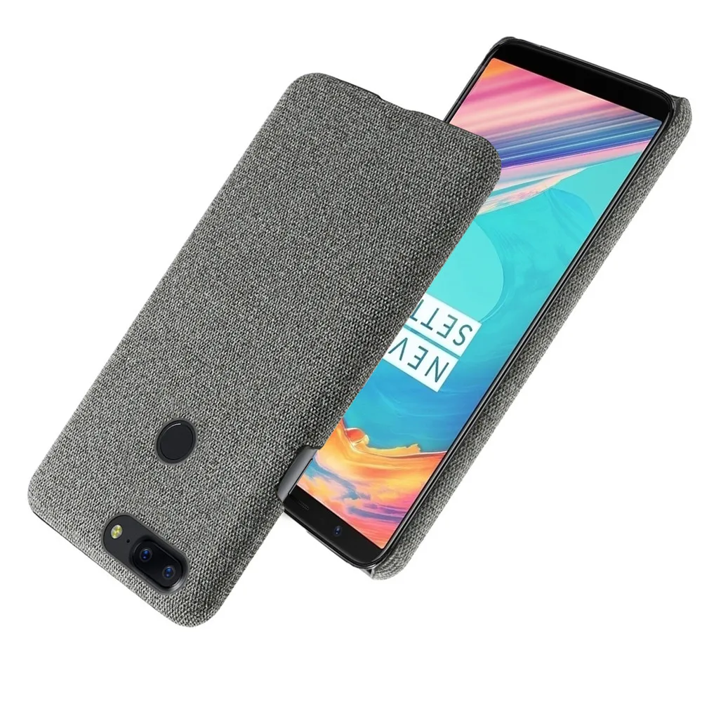 Cloth Cases For Oneplus 5T Case Case Slim Retro Cloth Hard Phone Cover For One Plus A5010 5 T Capa 1 + 5T 1+5 Funda Coque