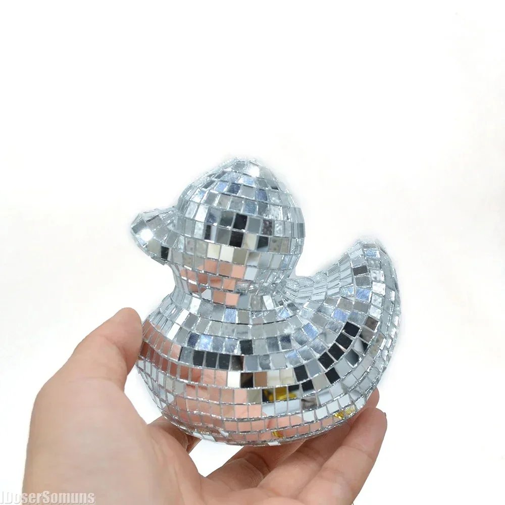 Maximalist Melting Disco Ball Home Decor Interior Glitter Light Reflected Eye-Catching Art Modern Sculpture Creative Duck