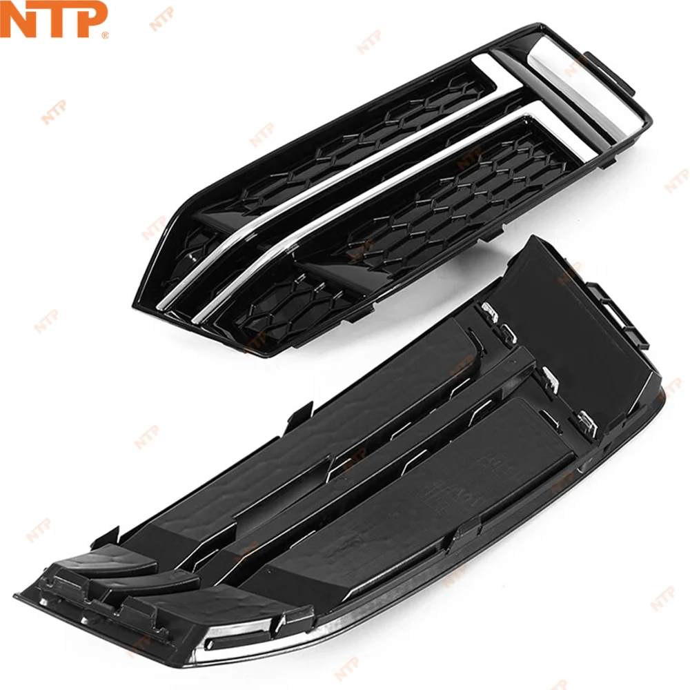 New Front Fog Light Bezel Fog light For Audi A4 B9 S-Line 2016-2018 headlight frame foglights covers Grille 8W0807681 8W0807682