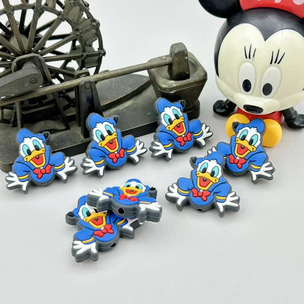 10PC DIY Cartoon Mini Silicone Beads Nipple Chain Bead Pen Bead  Jewelry Accessories Focal Bead Food Grade Silicon For Baby Toys