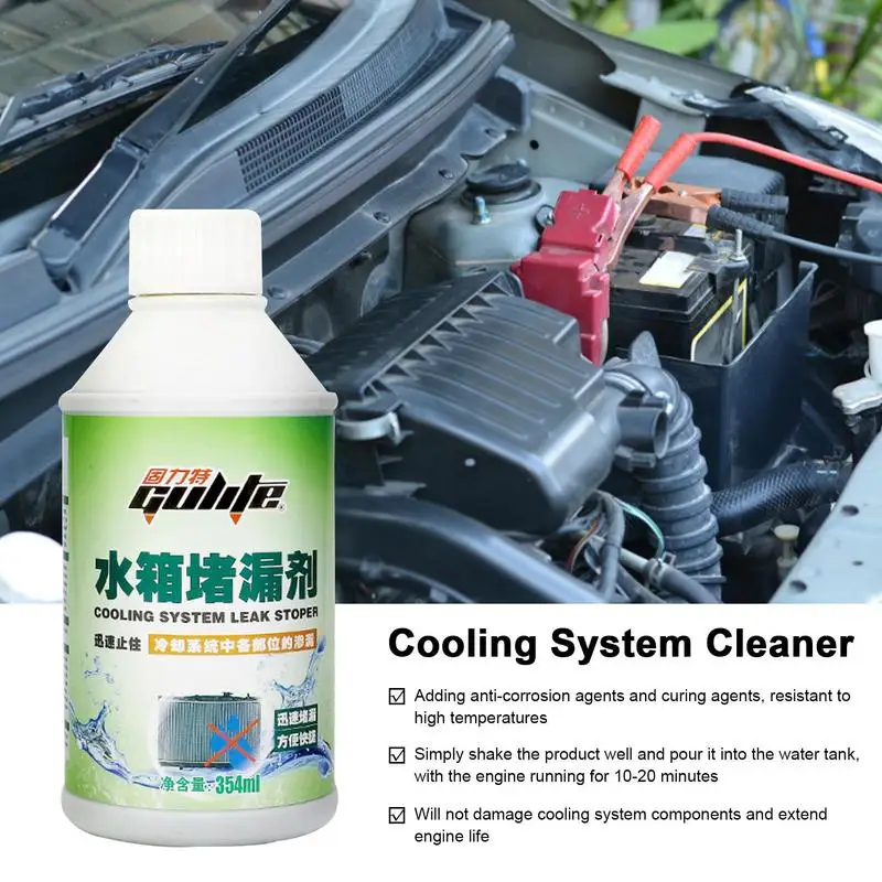 

354 мл стоп-излучатель, жидкий блок уплотнения блока, жидкость для утечек автомобиля, жидкость для ремонта радиаторов и шлангов, мгновенно утечки блока двигателя