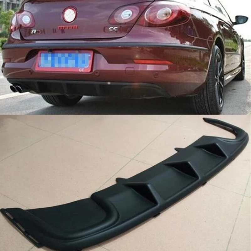 Per paraurti ABS Spoiler diffusore labbro posteriore Volkswagen Passat CC Refit accessori per evitare collisioni Splitter Body Kit 2009-2012