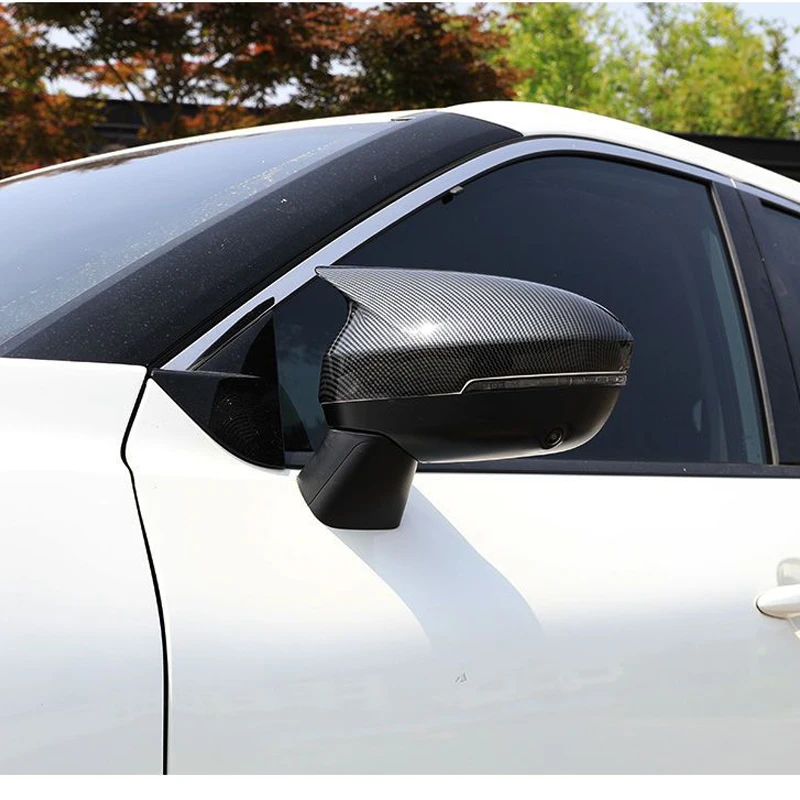Car Side Reaview Mirror Cover Trim Horn Style For Nissan Rogue X~Trail T33 2021-2024