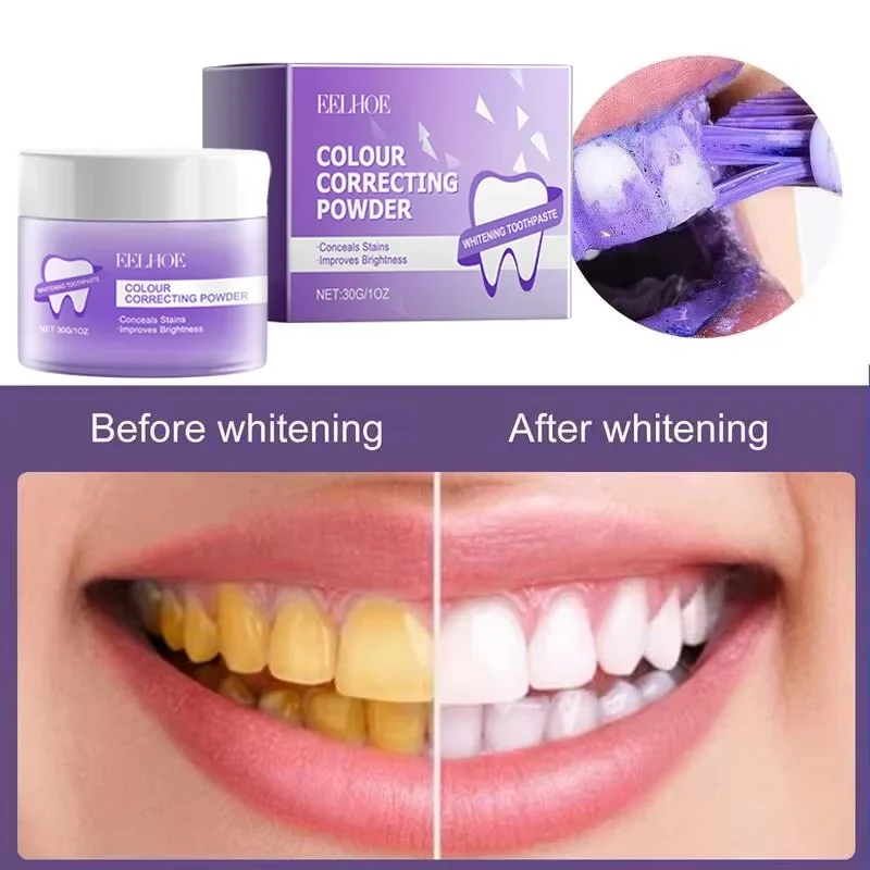 Teeth Whitening Powder Remove Plaque Stains Dental Calculus Oral Hygiene Cleaning Fresh Bad Breath 5 Days Effective Tooth Care