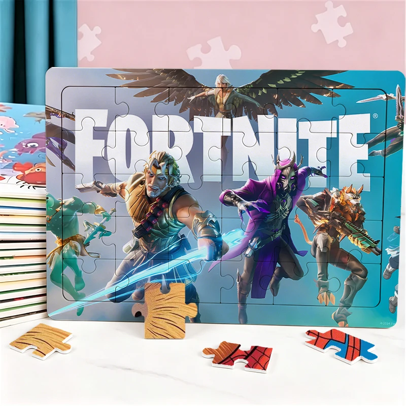 Cartoon Fortnites Puzzle 25 Pieces for Adults Educational Toys Gift Ideal for Living Room Bedroom Home Desk Decor Art Deco Style